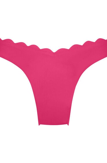 Hunkemöller Højskåret Bikinitrusse Scallop pink