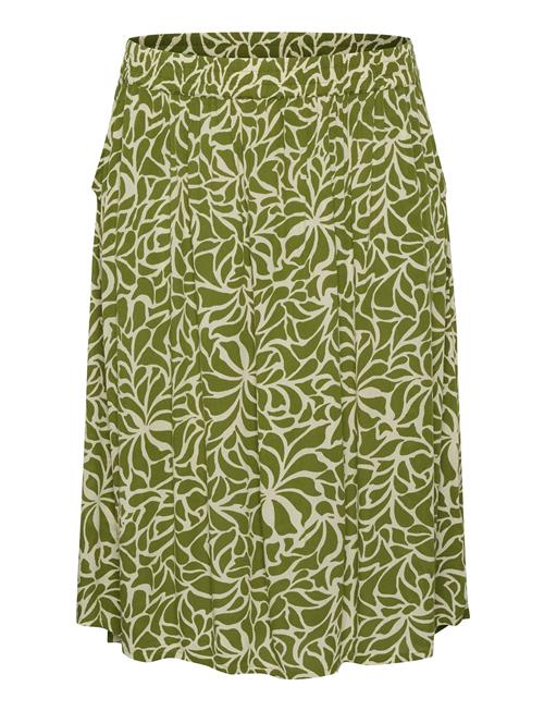 Kcami Skirt Printed Kaffe Curve Khaki