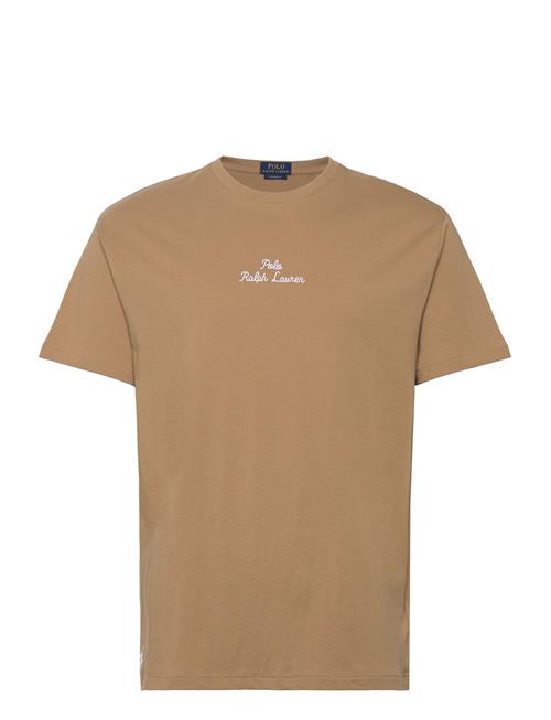 Classic Fit Logo Jersey T-Shirt Polo Ralph Lauren Beige