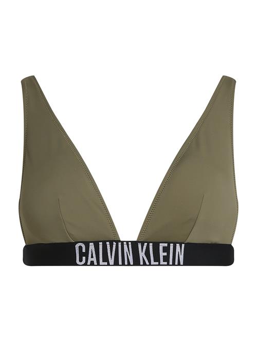 Calvin Klein Swimwear Bikinioverdel  grøn / sort / hvid