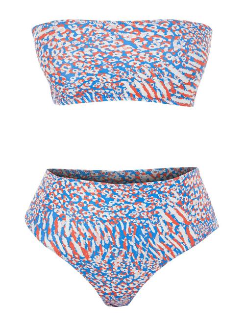 Trendyol Bikini  blå / pastelpink / lys rød / hvid