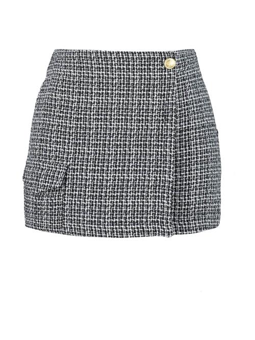 Trendyol Nederdel  lysegrå / sort