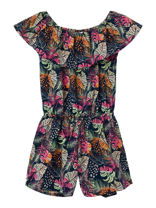 NAME IT Overall 'VINAYA'  navy / lysegrøn / mørkeorange / pink