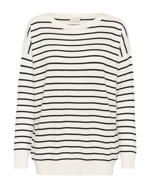 Kaffe Pullover 'KAmala'  sort / hvid