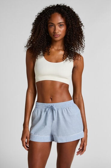 Hunkemöller Shorts Cotton Blå