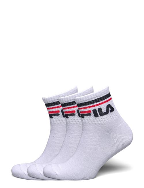 Fila 3Pk Quarter Stripe Socks FILA Socks White