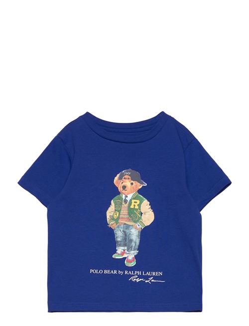 Polo Bear Cotton Jersey Tee Ralph Lauren Kids Blue