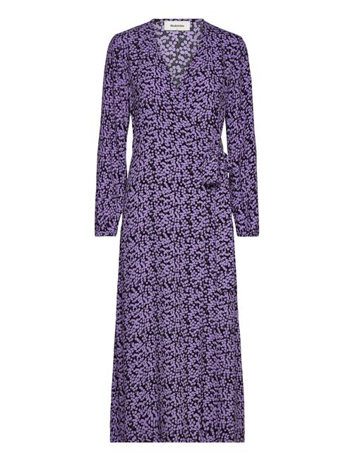 Cheslimd Print Wrap Dress Modström Purple