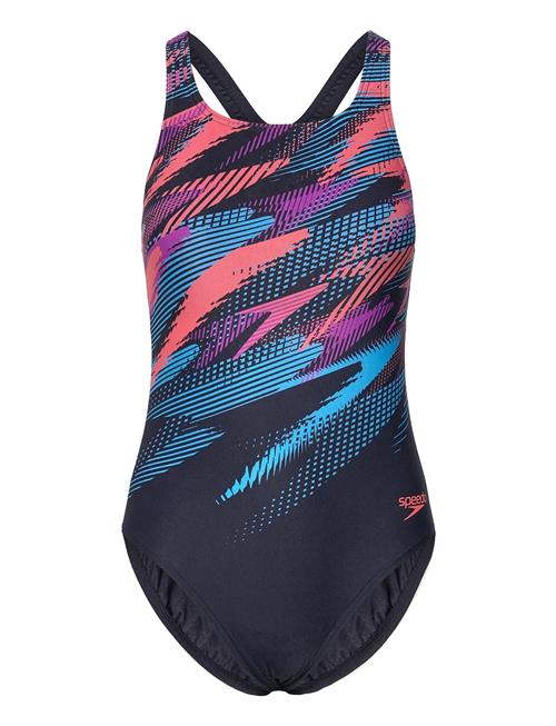 Womens Digital Printed Medalist Speedo Black