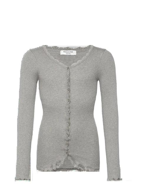 Rkbalta Modal Ls Lace Cardigan Rosemunde Kids Grey