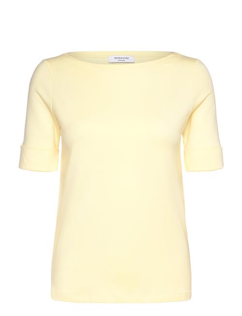 Rwnanna 2/4 Boatneck T-Shirt Rosemunde Yellow