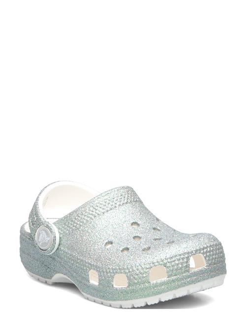 Classic Iridescent Glitter Cgt Crocs Silver