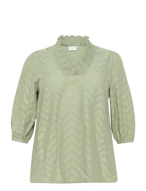 Kcvitana Blouse Kaffe Curve Green