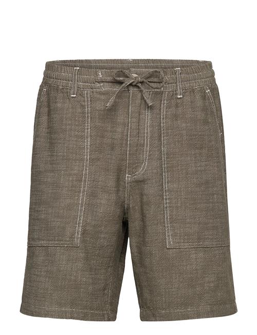 Akjan Twill Contrast Shorts Anerkjendt Khaki