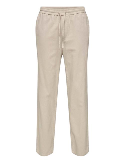 Onssinus Loose 0007 Cot Lin Pant Noos ONLY & SONS Cream