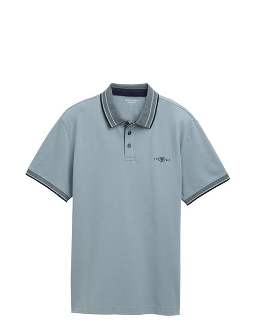 Polo With Print Tom Tailor Blue