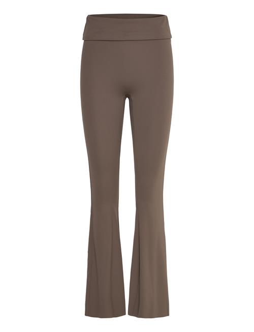 Butter Soft Flare Tights All Day Rethinkit Studios Brown