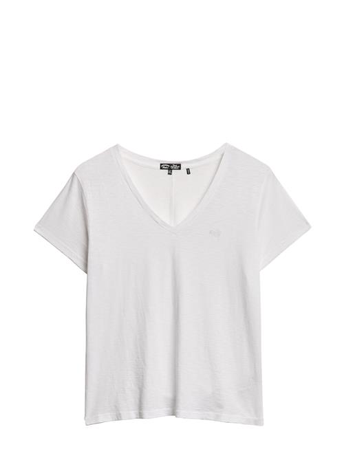 Studios Slub Emb Vee Tee Superdry White