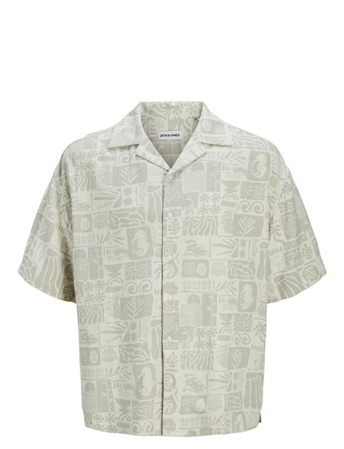 Jack & Jones Jjwayne Aop Resort Shirt Ss Jack & J S Cream