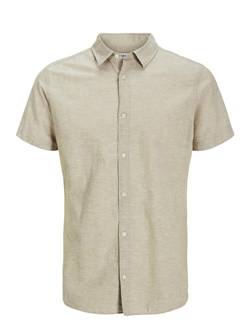 Jack & Jones Jjbreeze Linen Blend Shirt Ss Sn Jnr Jack & J S Beige