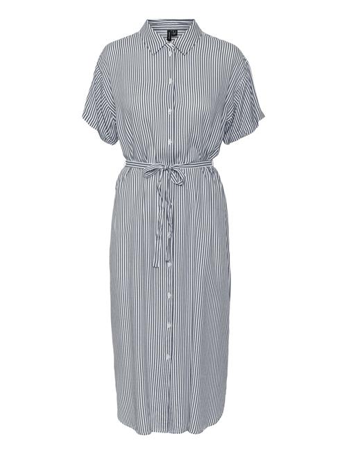 Vmmbumpy Ss Calf Shirt Dress Wvn Ga Vero Moda Maternity Grey