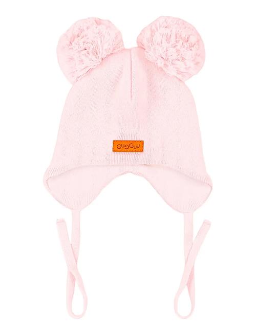 Cotton Double Tuft Baby Beanie Gugguu Pink