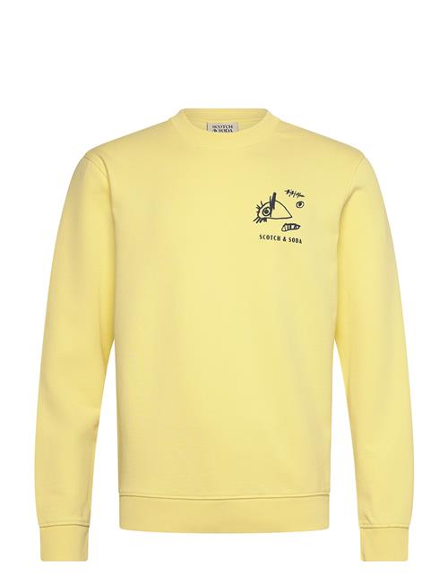 Regular Fit Front And Back Artwork Sweatshirt Scotch & Soda Yellow