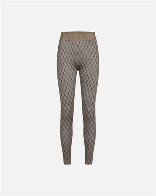 Leggings "Logo" | Polyester | Sand