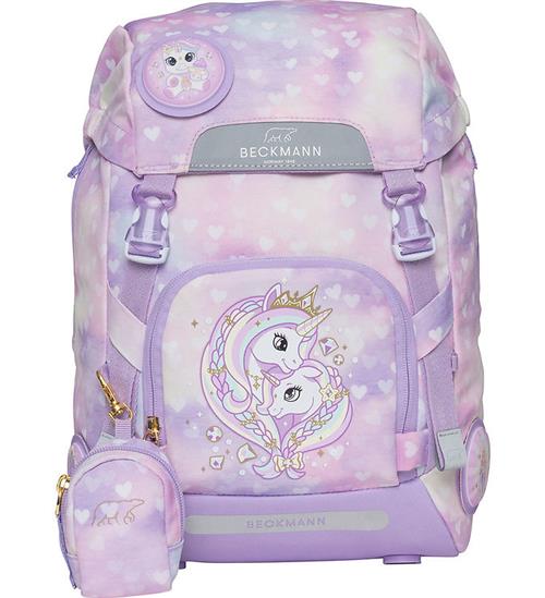 Beckmann Skoletaske - Classic - Unicorn Princess Purple