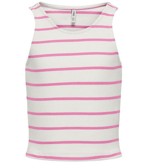 Se Kids Only Top - Short - KogNessa - Cloud Dancer/Fuchsia Pink ved KidsWorld