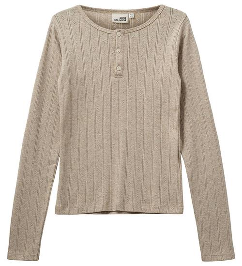 Sofie Schnoor Bluse - PetriciaSY Poientelle - Beige m. hulmønste