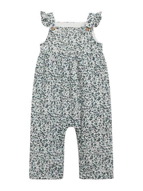 MANGO KIDS Overalls 'Lousa'  cyanblå / lyseblå / sort / hvid