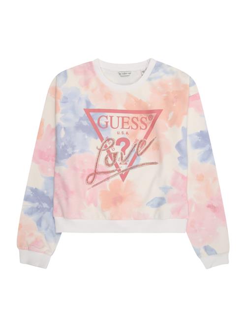 GUESS Sweatshirt  lyseblå / orange / lyserød / hvid