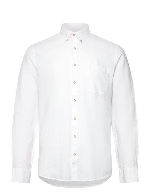 Cotton/Linen Shirt L/S Lindbergh White