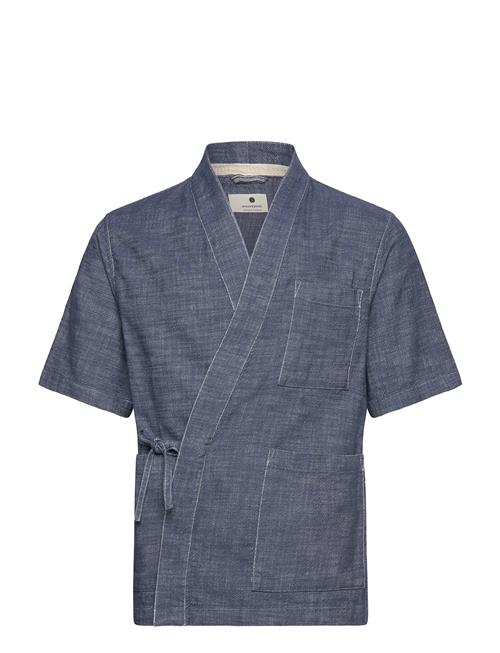 Akjesper Twill S/S Kimono Anerkjendt Navy