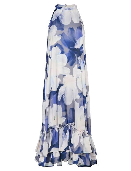 Yasflorina Sl Halterneck Long Dress S Wg YAS Blue