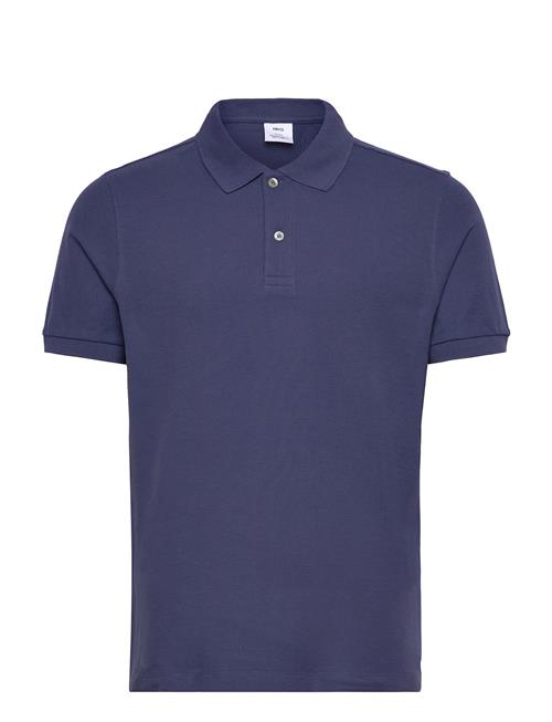 Regular-Fit Cotton Piqué Polo Shirt Mango Navy