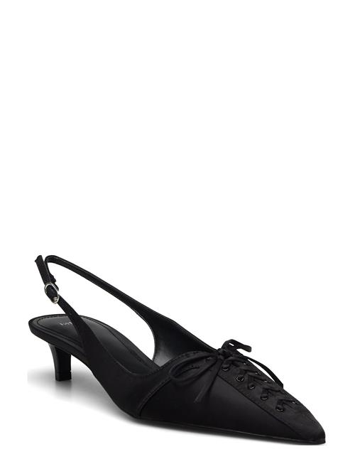 High-Heeled Shoes With Pointed Toe And Bow Mango Black