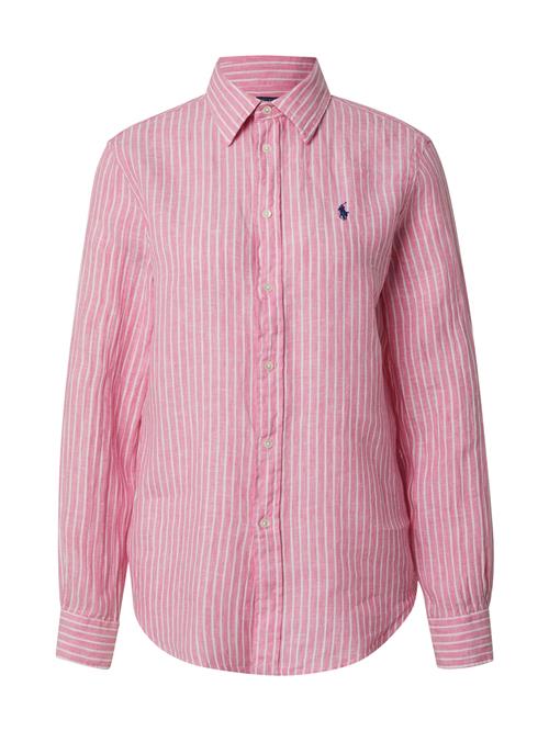 Polo Ralph Lauren Bluse 'CLASSIC'  pink / hvid