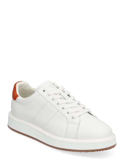 Angeline Iv Suede & Leather Sneaker Lauren Ralph Lauren White