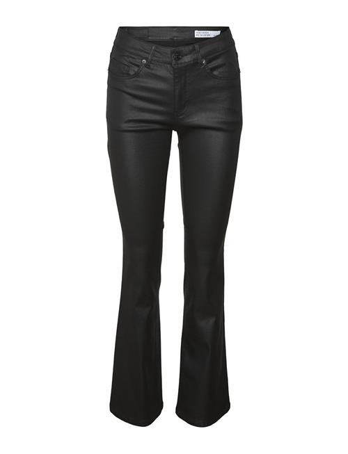 Vmflash Mr Flared Coated Pants Noos Vero Moda Black