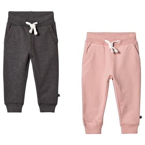 Minymo 2-pack Basic Joggingbukser Blusher | Lyserød | 92 (1,5-2) cm