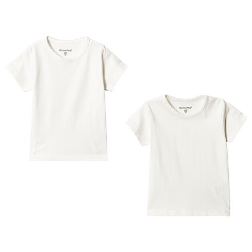 Minymo Basic Tshirt 2-pack White | Hvid | 80 cm