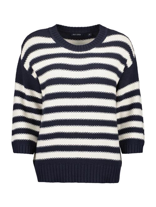 Se BLUE SEVEN Pullover  marin / hvid ved About You