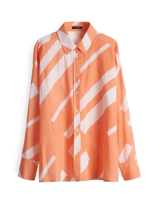 OPUS Bluse 'Fenlo'  lyseorange / hvid