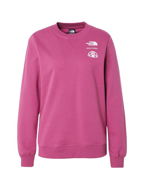 Se THE NORTH FACE Sweatshirt  mørkeblå / bær / hvid ved About You