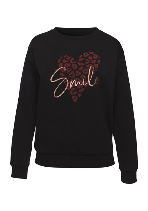 LASCANA Sweatshirt  rød / sort