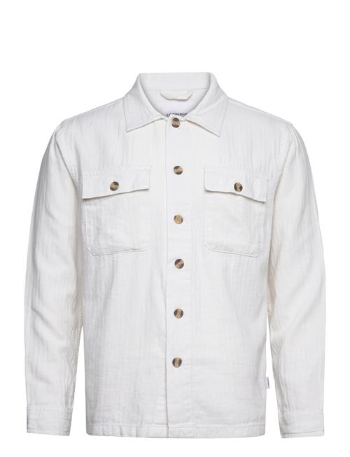 Cotton Linen Overshirt L/S Lindbergh White