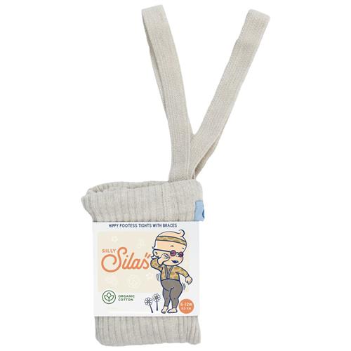 Silly Silas GOTS Hippy Fodsløse Strømpebukser Cream Blend 6-12 months  Creme  6-12 måneder  Unisex
