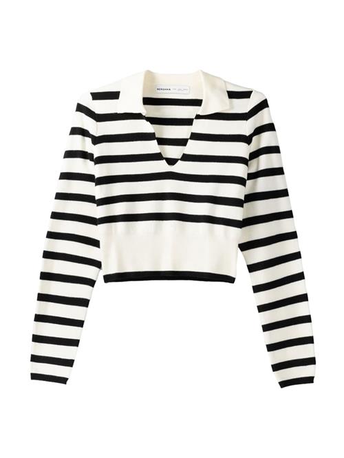 Se Bershka Pullover  sort / hvid ved About You